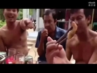 Villagers eat live sago worms in Vietnam