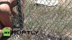 Italy: See NAKED activist break into US base in Niscemi *EXPLICIT*