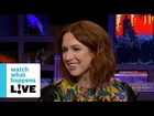 Ellie Kemper Grills Andy About St. Louis, Jon Hamm, Imo's Pizza - Plead The Fifth - WWHL