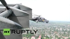 Russia: Havoc and Hind helicopters in training