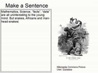 Make A Sentence Double Trouble Lesson 39, Education through cartoons