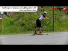 Roller Skiing Cross Country Skiing Technique Classic double pole with intermediate step