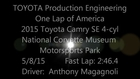 One Lap of America - NCM in a '15 Camry SE - 5/8/15