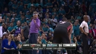 The 'Purple Shirt Man' gets testy with Dwyane Wade