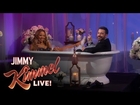 Jimmy Kimmel Interviews Mariah Carey in a Bathtub
