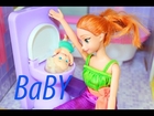Frozen Kids as Babies Toby in Barbie Toilet Disney Princess Anna Play-Doh Baby Epic Funny Parody