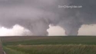 Twin tornadoes touch down in Nebraska