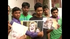 Celebrating Clinton's nomination in a village in India