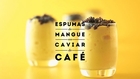 ‪JAUNE by Carte Noire : Espumas de mangue au caviar de café‬