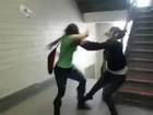 Girls Fight in College Ends with a Stomp to the Face
