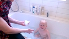 Cute Baby Loves Bubble Bath