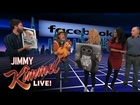 Jimmy Kimmel Demonstrates Virtual Reality Facebook