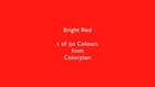 Bright Red: 1 of 50 Colours from Colorplan