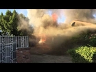 Man rescued from burning Fresno home
