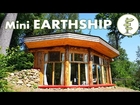 Incredible Mini Earthship Tour - Tiny Off-Grid House with Solar Power