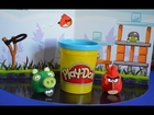 Angry Birds Play-Doh Creations Red Bird King Pig Play Dough Activities How to Make Angry Birds WOW