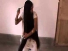 Indian college girl smitha with very long hair