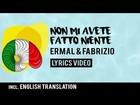 Italy Eurovision 2018: Non Mi Avete Fatto Niente - Ermal Meta & Fabrizio Moro [Lyrics]