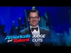 Derek Hughes: Funny Magician Practices Mental Telepathy - America's Got Talent 2015