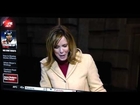 Hannah Storm shoves makeup artist out of the way as she's on live tv