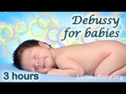 Debussy CLAIR DE LUNE ~ Piano ♫ ✰ 3 HOURS ✰ Relaxing Music ~ Baby Bedtime Sleeping Music Sleep Songs