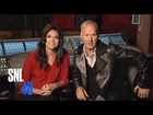 SNL Host Michael Keaton Gets Robbed in His Promos with Cecily Strong