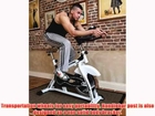 Semi Commercial Fitness Bike Home Workout Gym Master Heavy Duty Exercise Machine in White 18kg