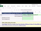 Excel Magic Trick 1076: Convert Date-Time Values to Serial Numbers w TEXT & Custom Number Format