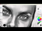 Cara Delevingne, Speed Drawing, Timelapse, Kirill Tabishev