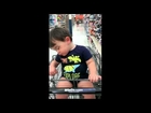 Sleepy Toddler Proves Shopping Is Exhausting