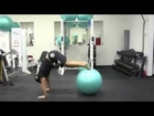 Killer Abs Exercise - Pike Roll Out on Fitness Ball
