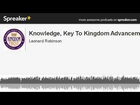 Knowledge, Key To Kingdom Advancement (made with Spreaker)