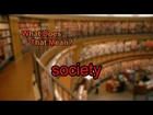 What does society mean?