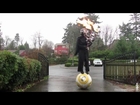 Kylo Ren Rides BB-8 and Plays Flaming Bagpipes in the Rain