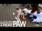 Girl born without feet gets a puppy without a paw. Its name? Lt. Dan