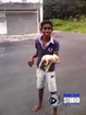 Sadistic Malaysian torturing puppy to death