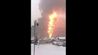 Footage from the Train Derailment Carrying Crude Oil