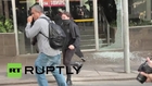 Brazil: Brazilian flag burns as protesters run rampage