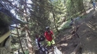 Mountain Bike Rider Loses Control and Smashes into Tree