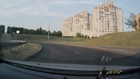 HD & Full Version of Motorcyclist Makes Insane Landing After Crash In Belarus
