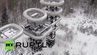 Russia:EXCLUSIVE - Drone captures Tesla Tower - the Soviet era “lightning machine”