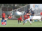 Bears throw Yoga Balls at their QBs during Training Camp | NFL