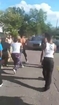 The moment a Mother is trying to protect her son from a violent gang beating