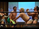 Joey Ryan uses his penis to flip a guy by his ass causing him to flip a guy by his penis