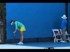 Christina McHale Vomits On Court - Aussie Open 2015