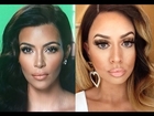 Kim Kardashian Makeup + Hair Tutorial Transformation!