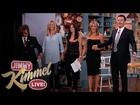 Jennifer Aniston, Courteney Cox, Lisa Kudrow and Jimmy Kimmel in 