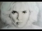 LUCY Movie Scarlett Johansson Drawing