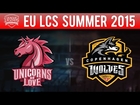 UOL vs CW | EU LCS 2015 Summer W2D1 | Unicorns of Love vs Copenhagen Wolves