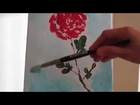 Tanja Bell How to Paint Flowers Rose Tutorial Palette Knife Painting Technique Lesson Demo Part 2
